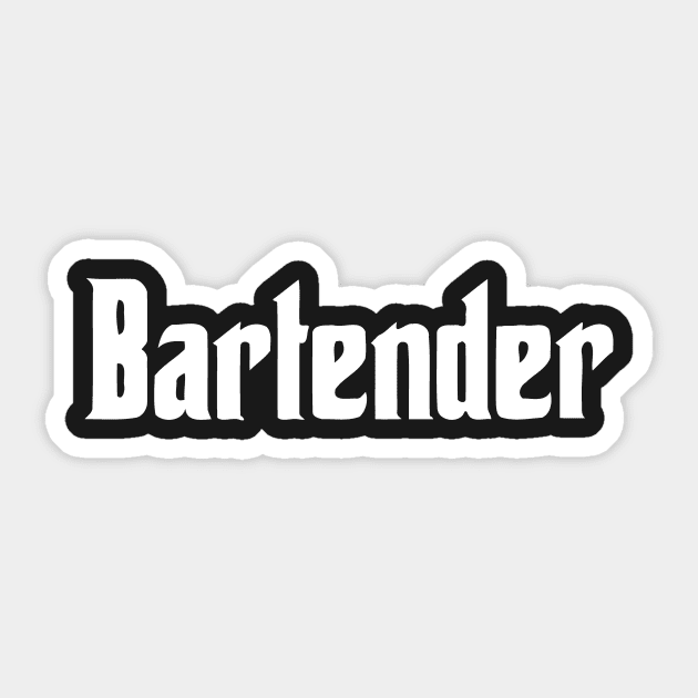 Bartender Sticker by Mariteas